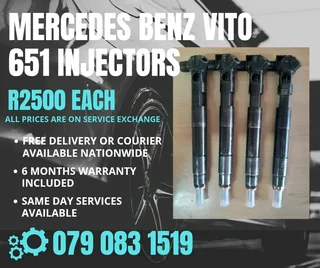 Mercedes Benz Vito 651 Injectors For Sale With Warranty Included
