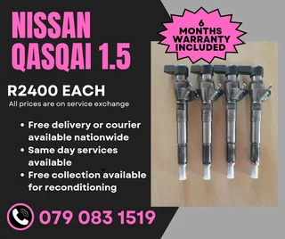 Nissan Qasqai 1.5 Injectors For Sale With Warranty