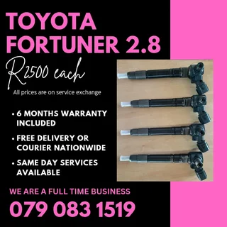 Toyota Fortuner 2.8 Injectors For Sale With Warranty Included