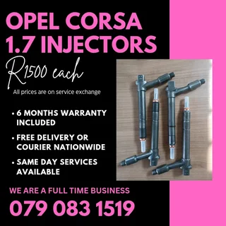 Opel Corsa 1.7 Injectors For Sale With Warranty Included