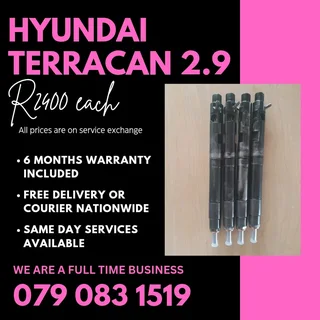 Hyundai Terracan 2.9 Injectors For Sale With Warranty Included