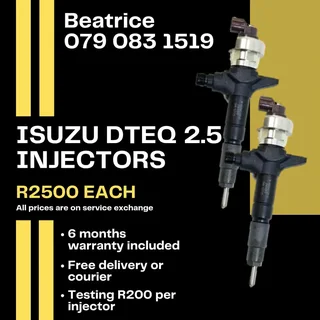 Isuzu Dteq 2.5 Injectors For Sale With Warranty