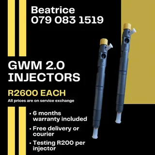 Gwm Steed 2.0 Injectors For Sale With Warranty Included