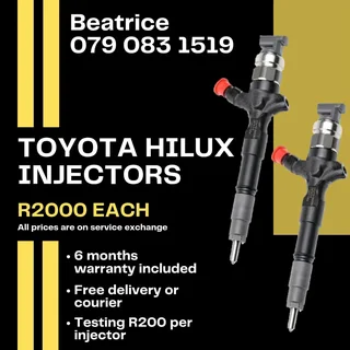 Toyota Hilux Injectors For Sale With Warranty Included