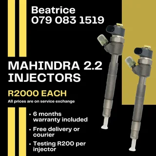 Mahindra 2.2 Injectors For Sale With Warranty Included