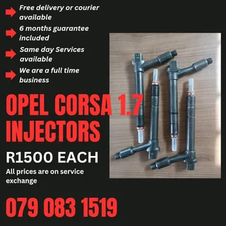 Opel Corsa 1.7 Injectors For Sale With Warranty Included