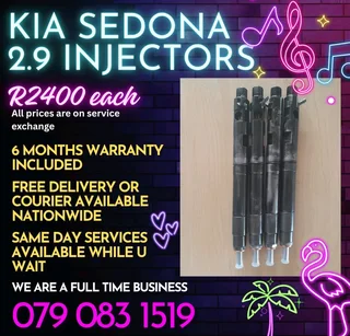 Kia Sedona 2.9 Injectors For Sale With Warranty