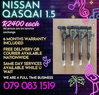Nissan Qasqai 1.5 Injectors For Sale With Warranty Included