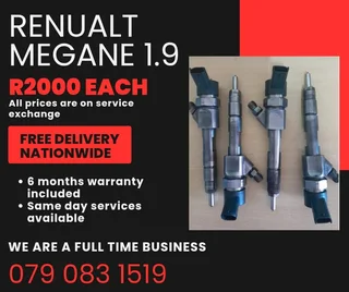 Renault Megane 1.9 Injectors For Sale With Warranty Included