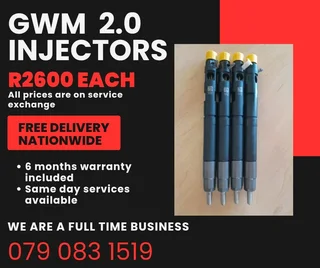 Gwm Steed 2.0 Injectors For Sale With Warranty Included