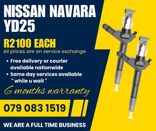 Nissan Navara Yd25 Injectors For Sale With Warranty Included