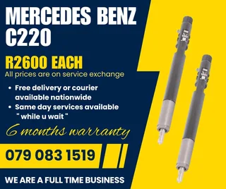 Mercedes Benz C220 Injectors For Sale With Warranty Included