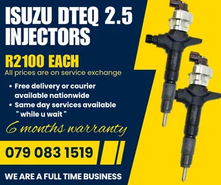 Isuzu Dteq 2.5 Injectors For Sale With Warranty Included