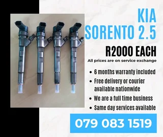 Kia Sorento 2.5 Injectors For Sale With Warranty Included