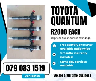 Toyota Quantum Injectors For Sale With Warranty Included