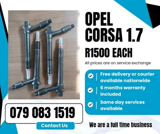 Opel Corsa 1.7 Injectors For Sale With Warranty Included