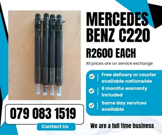 Mercedes Benz C220 Injectors For Sale With Warranty