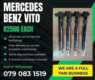 Mercedes Benz Vito 651 Injectors For Sale With Warranty Included