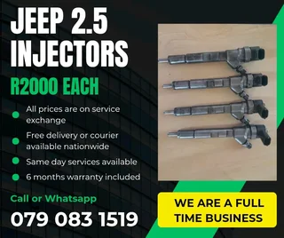 Jeep 2.5 Injectors For Sale With Warranty