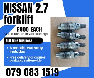 Nissan 2.7 Forklift Injectors For Sale With Warranty Included