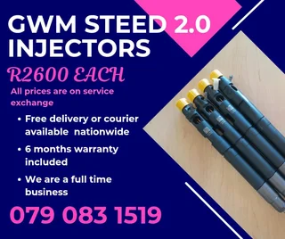 Gwm Steed 2.0 Injectors For Sale With Warranty Included