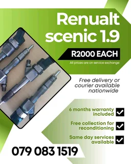Renault Scenic 1.9 Injectors For Sale With Warranty Included