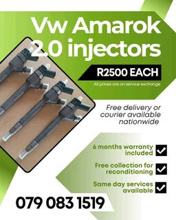 Vw Amarok 2.0 Injectors For Sale With Warranty Included