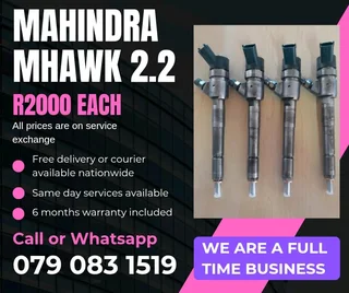Mahindra Mhawk Injectors For Sale With Warranty Included