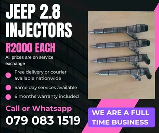 Jeep 2.8 Injectors For Sale With Warranty Included