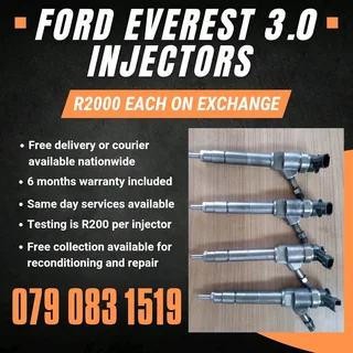 Ford Everest 3.0 Injectors For Sale With Warranty Included