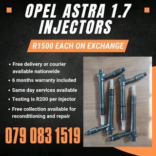 Opel Astra 1.7 Injectors For Sale With Warranty