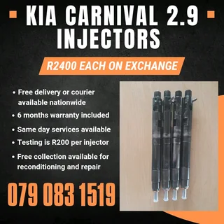 Kia Carnival 2.9 Injectors For Sale With Warranty