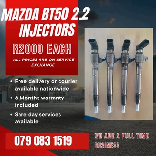 Mazda Bt50 2.2 Injectors For Sale With Warranty