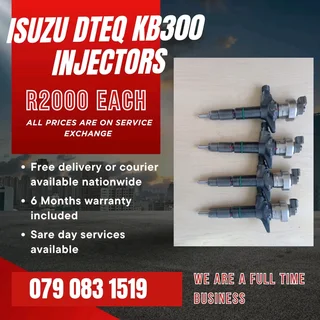 Isuzu Dteq Kb300 Injectors For Sale With Warranty Included