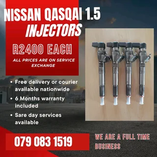 Nissan Qasqai 1.5 Injectors For Sale With Warranty