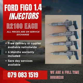 Ford Figo 1.4 Injectors For Sale With Warranty Included