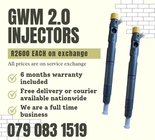 Gwm Steed 2.0 Injectors For Sale With Warranty Included