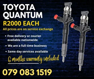 Toyota Quantum Injectors For Sale With Warranty Included