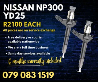Nissan Np300 Injectors For Sale With Warranty Included