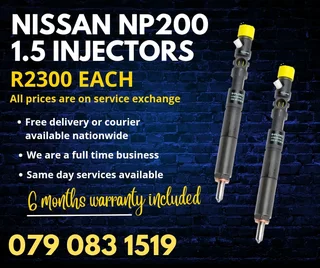 Nissan Np200 1.5 Injectors For Sale With Warranty