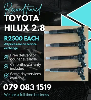 Toyota Hilux 2.8 Injectors For Sale With Warranty Included