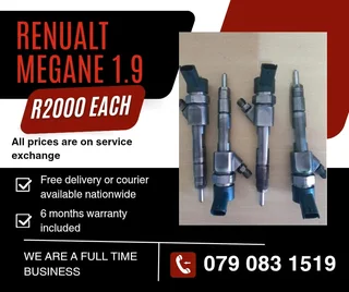 Renault Megane 1.9 Injectors For Sale With Warranty