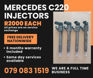 Mercedes Benz C220 Injectors For Sale With Warranty Included