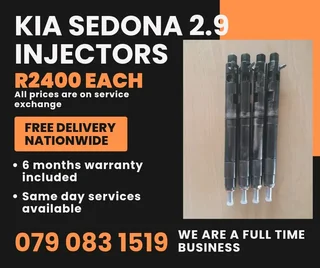 Kia Sedona 2.9 Injectors For Sale With Warranty Included