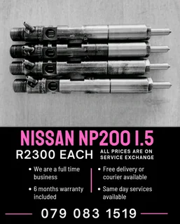Nissan Np200 1.5 Injectors For Sale With Warranty Included