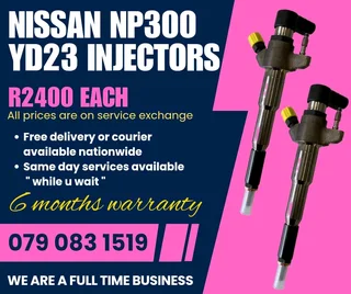 Nissan Np300 2.3 Injectors For Sale With Warranty Included