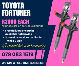 Toyota Fortuner Injectors For Sale With Warranty Included