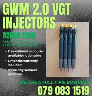 Gwm Steed 2.0 Injectors For Sale With Warranty Included