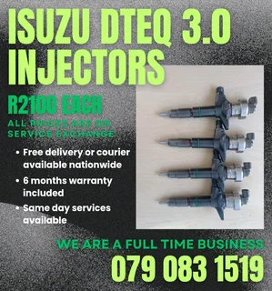 Isuzu Dteq 3.0 Injectors For Sale With Warranty