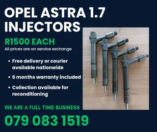Opel Astra 1.7 Injectors For Sale With Warranty